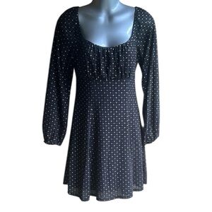 Lily Rose Metallic Embellished Skater Dress Junior’s Medium